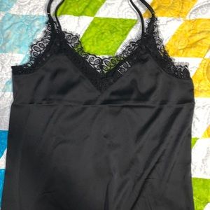 Lace silk cami